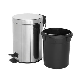 Odpadkový koš nášlapný Croft 3l Stříbrný